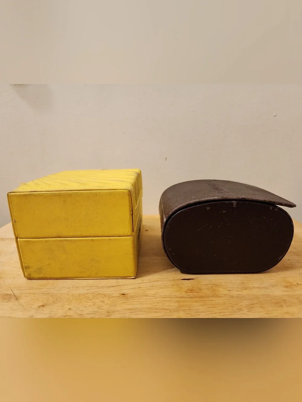 Invicta Yellow Watch Storage Box with Cushioned Interior & Triumph Watch Box